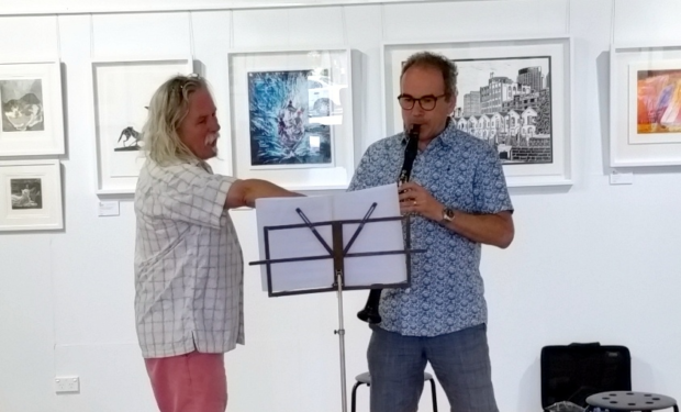 Alan Holley with Richard Rourke at Creative Space